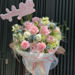 Bó Hoa Sinh Nhật Tone Hồng Pastel