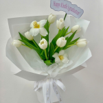 Bó Tulip Trắng