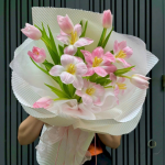 Bó Tulip Hồng Rực Rỡ