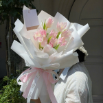 Bó hoa Tulip “Hồng Dịu Dàng”