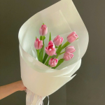 Bó hoa Tulip “Hồng Say Đắm” size nhỏ