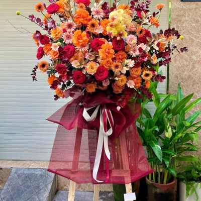 Kệ Hoa Chúc Mừng Rực Rỡ