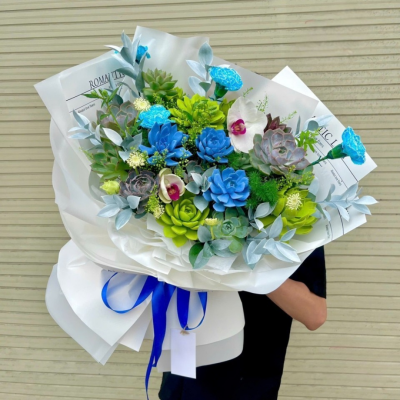 Bó Hoa Sen Đá “Thịnh Vượng & Gắn Kết”